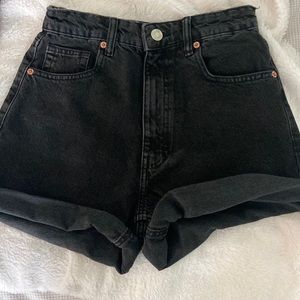 Zara mom jean shorts